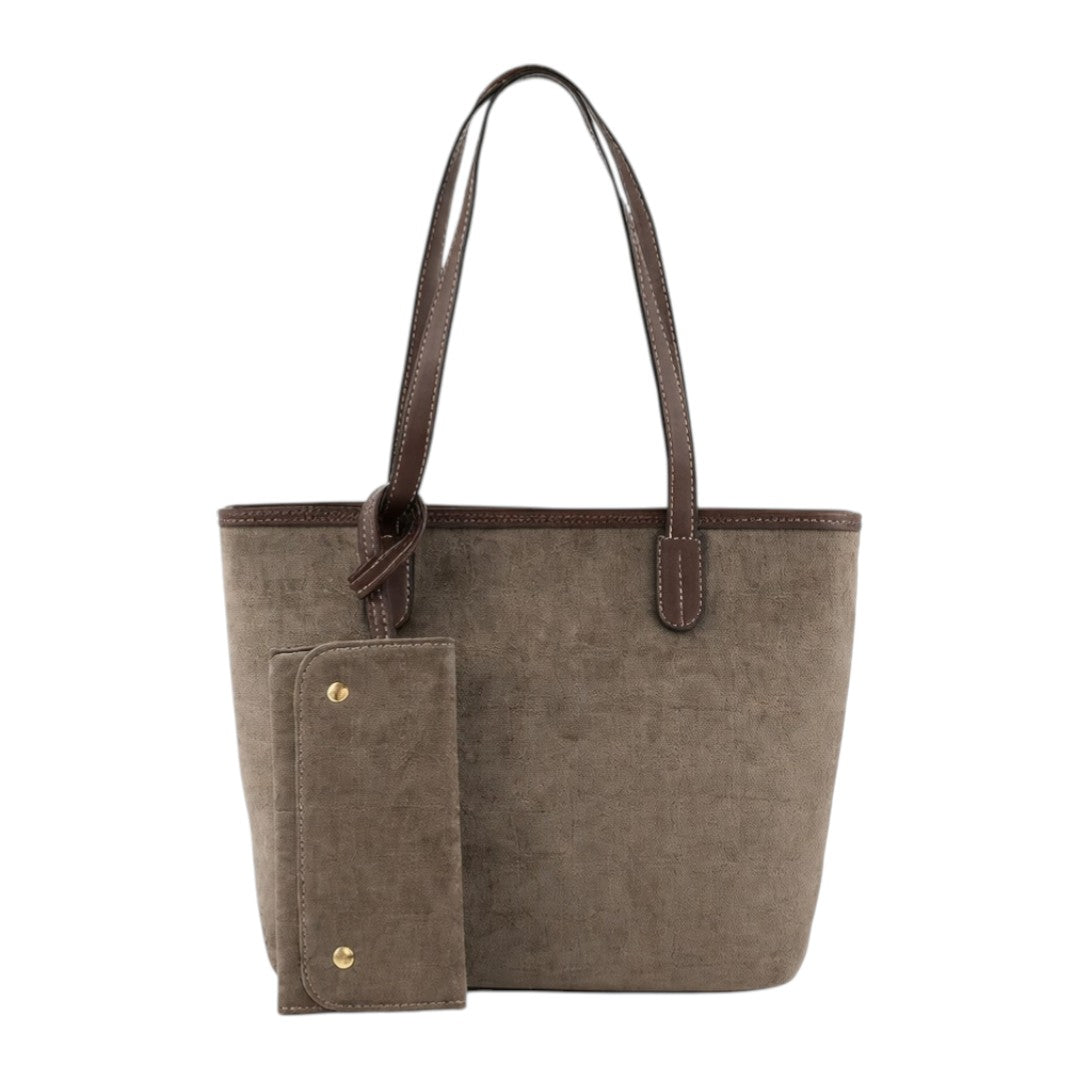 Begzy Premium Women's Tote Shoulder Bag with Mini Pouch