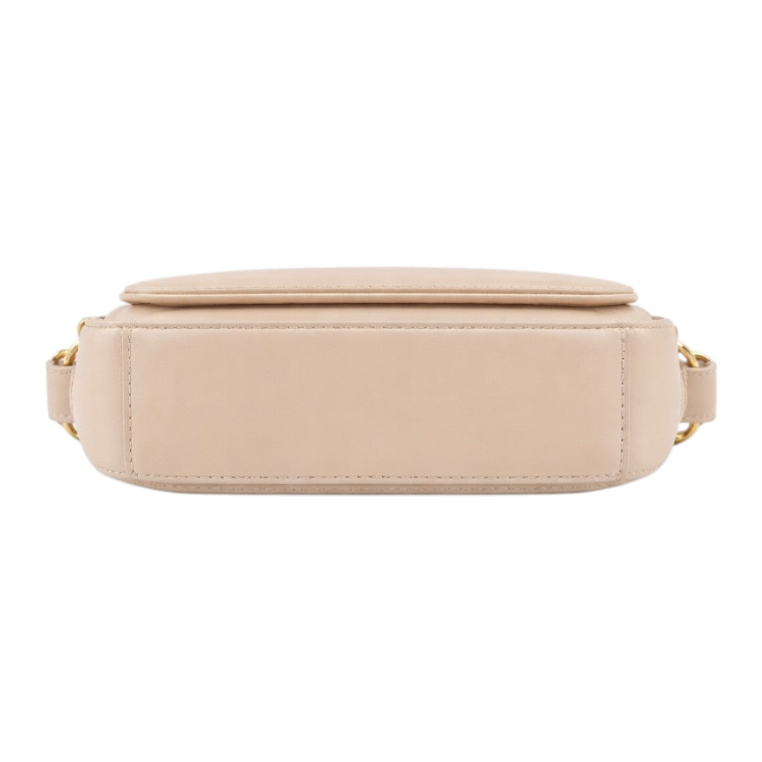 Begzy Modern Beige Crossbody Bag with Adjustable Strap