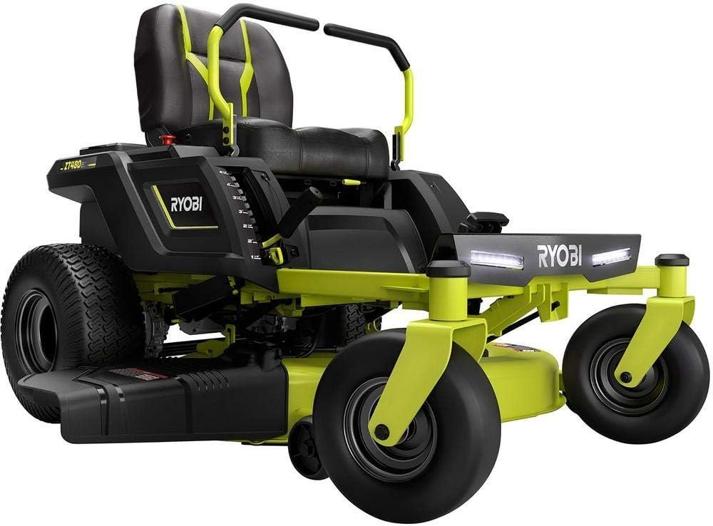 61OHNh7L5EL._AC_SL1000.jpg RYOBI 42 in. 100 Ah Battery Electric Riding Zero Turn Mower RY48ZTR100 - Image 1
