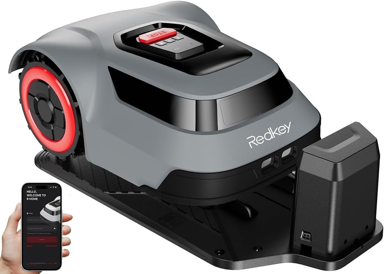 Redkey MGC1000 Robot Lawn Mower for 0.25 Acre with Auto Recharge