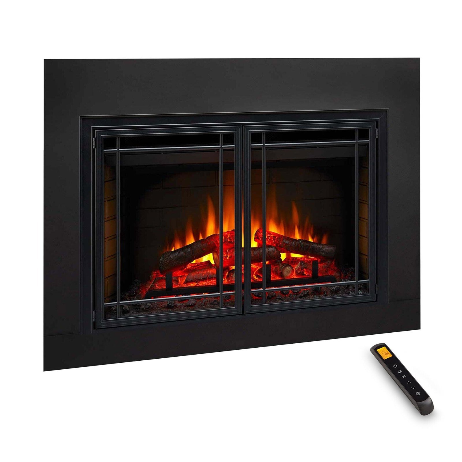 SimpliFire 30-In Electric Fireplace Insert with LED Flame and Multi-Color Ember Bed - Image 11