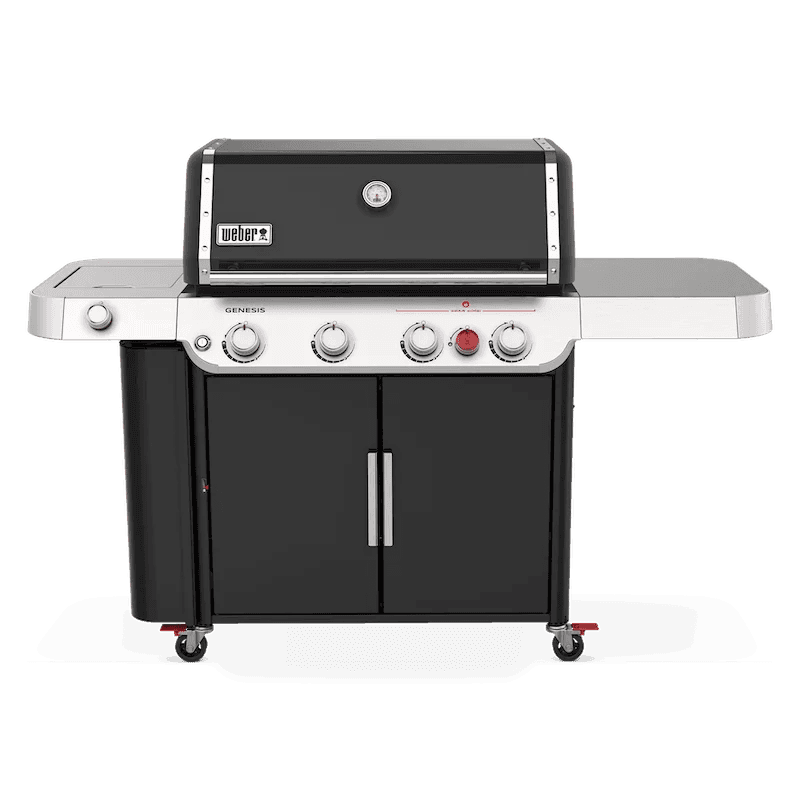 Nexgrill 4-Burner Propane GAS Grill in Black with Side Burner and Stainless Steel Main Lid